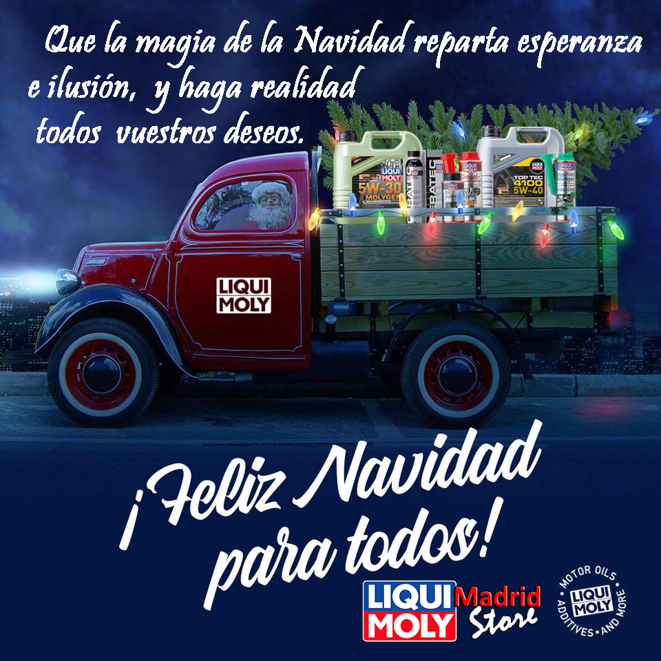 El Team Liqui Moly Madrid Store os desea FELICES FIESTAS